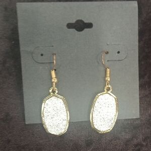 Elegant Gold and Silver Dangle Earrings